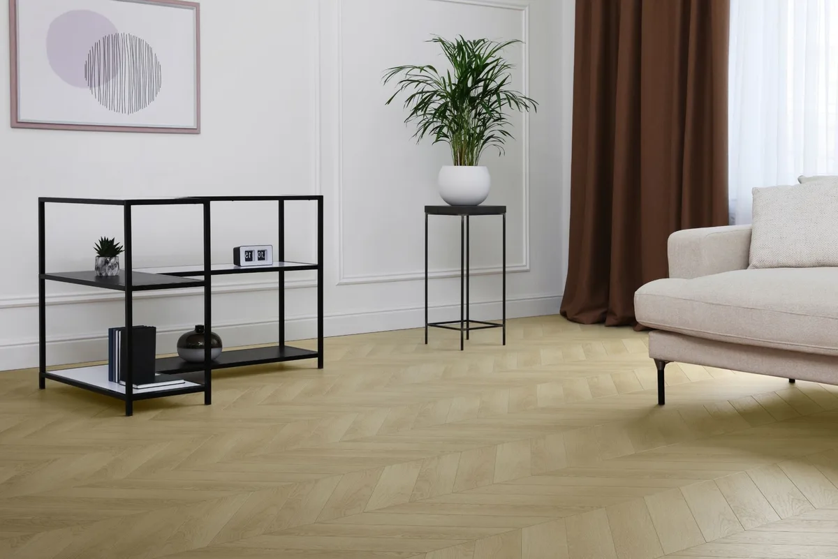 Кварцвиниловый SPC ламинат Aquafloor Chevron Premium AF7015CVR французская ёлка 690×120×6,5