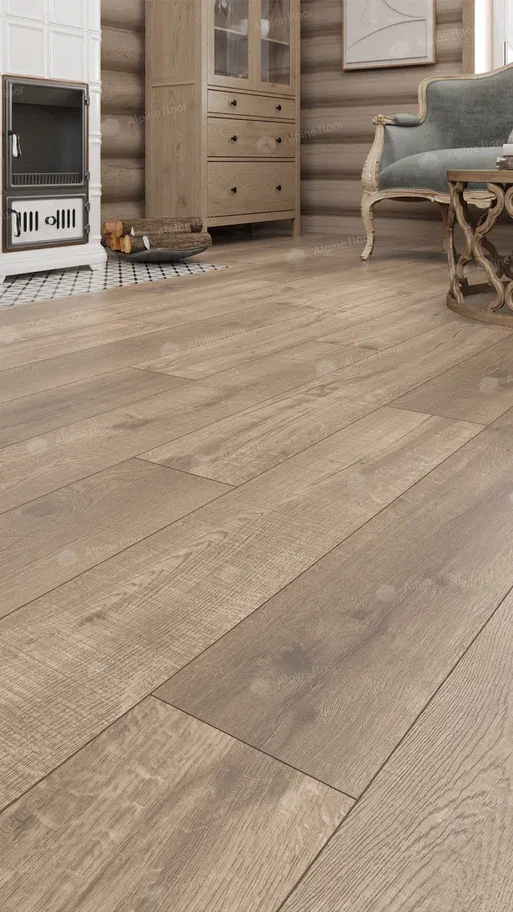 Кварцвиниловый SPC ламинат Alpine Floor Real Wood Дуб Натуральный ECO 2-5 1220×183×6