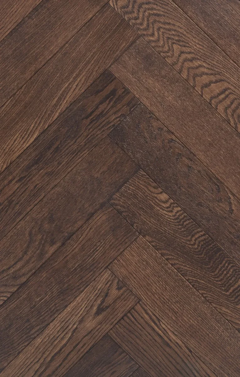 Инженерная доска Wood Bee Дуб Шоколад ABC венгерская елка 600×92×12