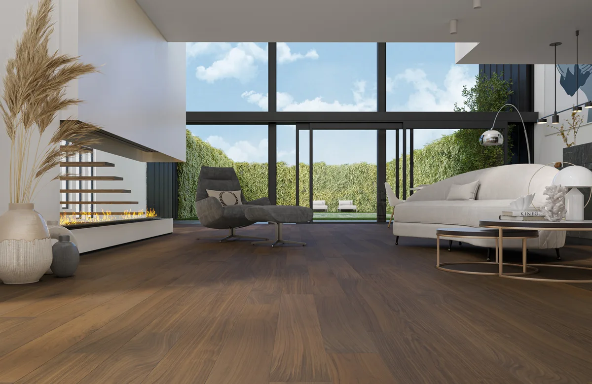 Композитная паркетная доска Quartz Parquet Классик Орех американский 400-29 400-1220×152×7