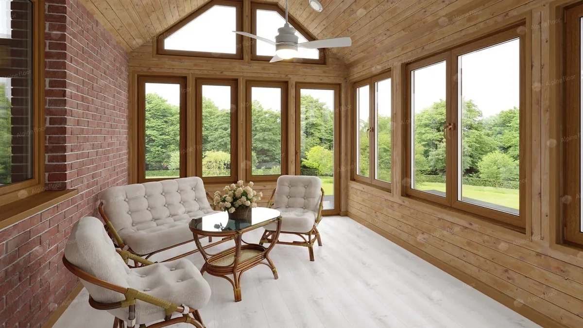 Кварцвиниловый SPC ламинат Alpine Floor Classic Дуб Выбеленный ECO 182-8 1220×183×4