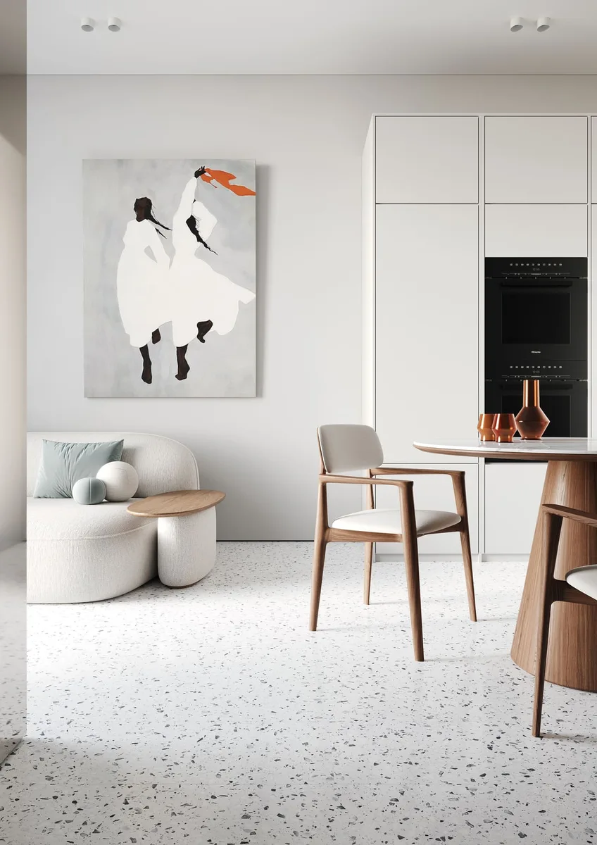 Кварцвиниловая плитка Fargo клеевая Stone LVT Терраццо Гранж 101-2 606×303×2,5
