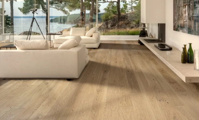 Паркетная доска Kahrs Новая классика Дуб Белый Nouveau White 151L8AEK1DKW240 Lively 2420×187×15