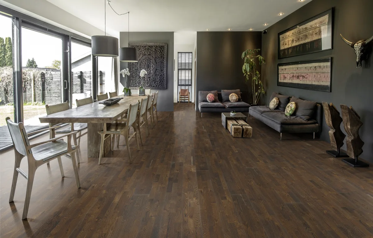 Паркетная доска Kahrs Гармония Дуб Грунт Soil 153N6EEKFEKW240 Lively 2423×200×15