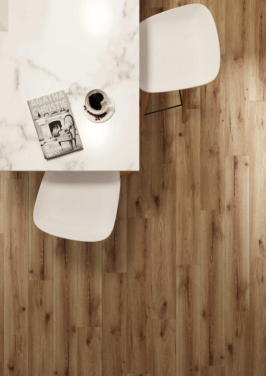 Кварцвиниловый SPC ламинат AlixFloor Natural Line Дуб Коричневый Рустикальный ALX1036-3 1220×183×5