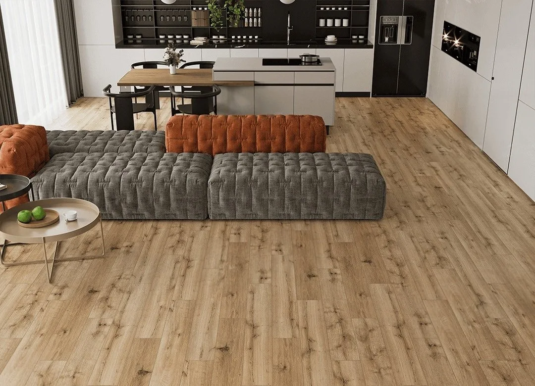 Кварцвиниловый SPC ламинат Norland Lagom Parquet Bomul 1033-13 венгерская елка 600×125×3,5