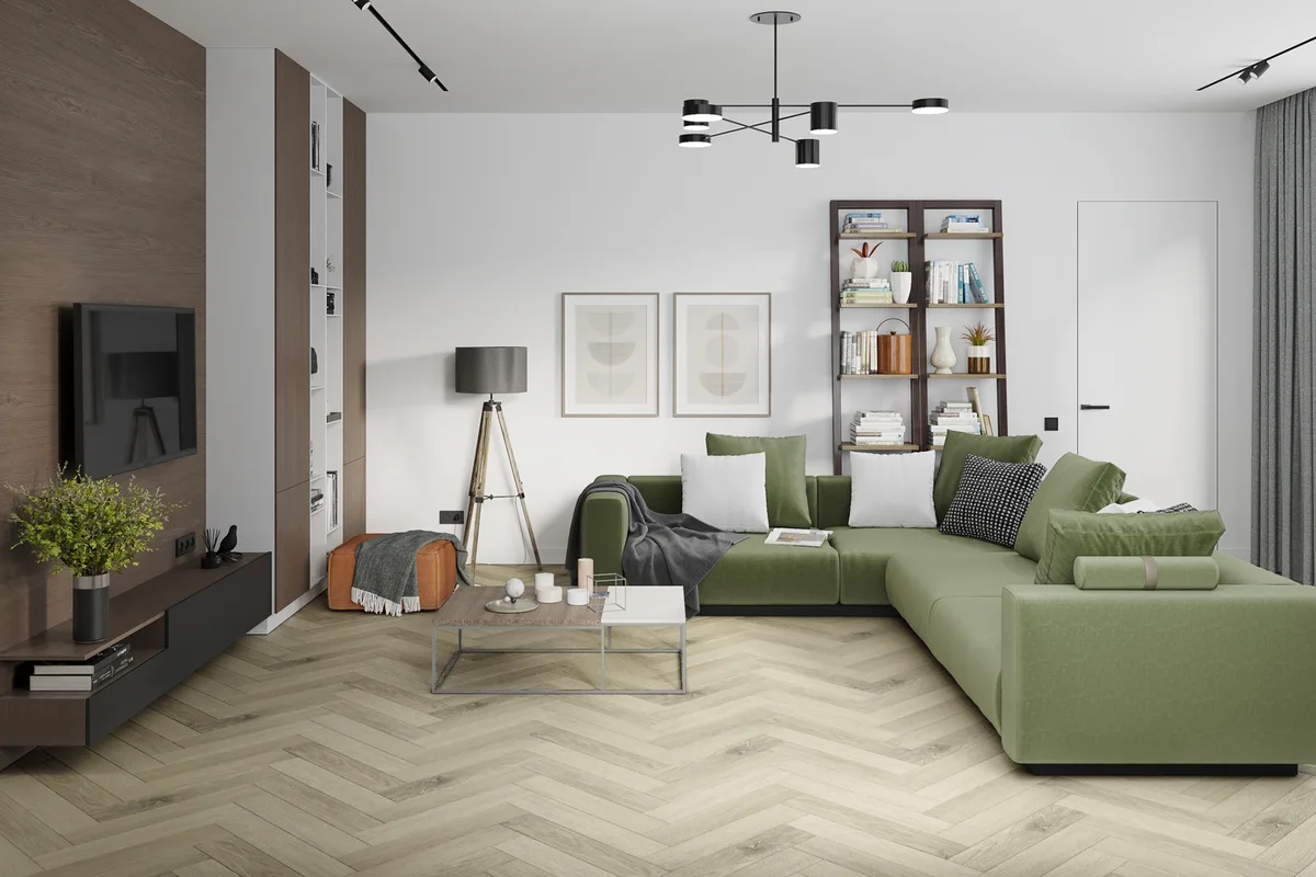 Кварцвиниловая плитка Damy Floor клеевая London LVT Честер 200415EL-01-LVT венгерская елка 590×118×2,5
