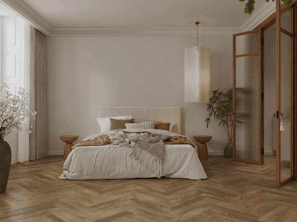 Кварцвиниловый SPC ламинат Norland Parquet S Lahti 1055-15 венгерская елка 600×125×4