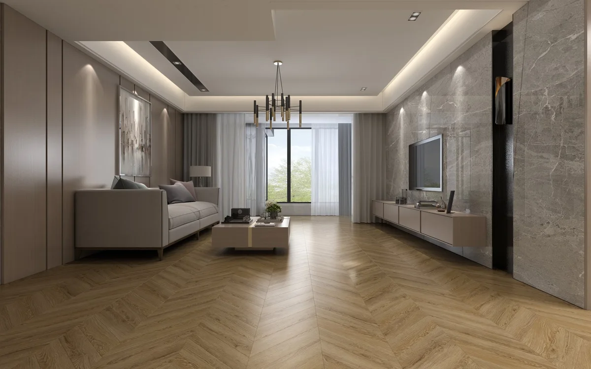 Кварцвиниловая плитка Damy Floor клеевая Chevron LVT Лувр DF04-Ch-LVT французская елка 600×127×2,5