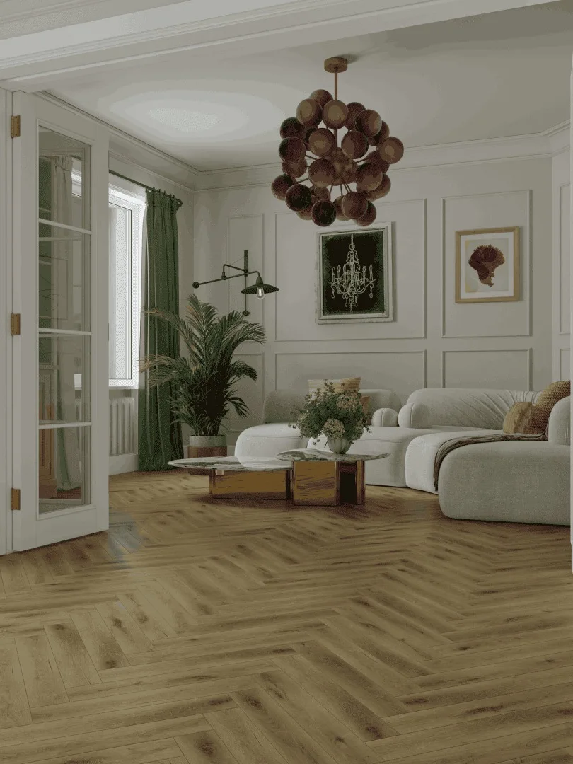Ламинат Norland Herringbone Elegant 10 Дуб Элла LF306-41 венгерская елка 600×100×10