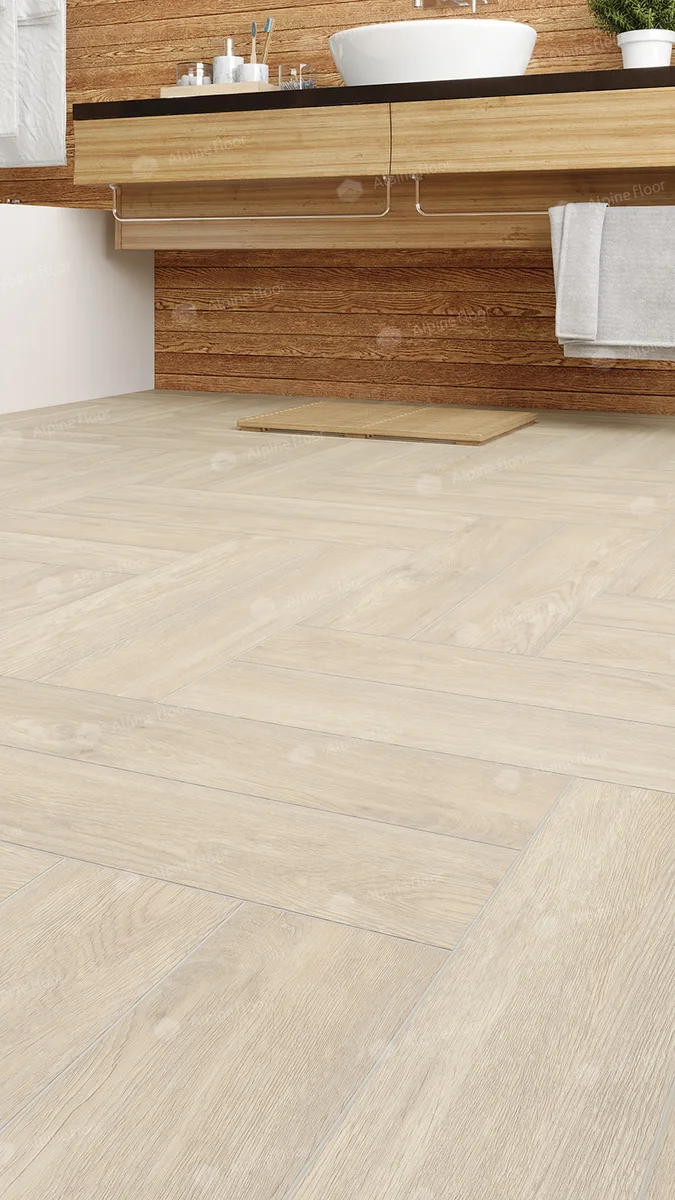 Кварцвиниловая плитка Alpine Floor клеевая Parquet LVT Дуб Адара ECO 16-14 венгерская елка 590×118×2,5