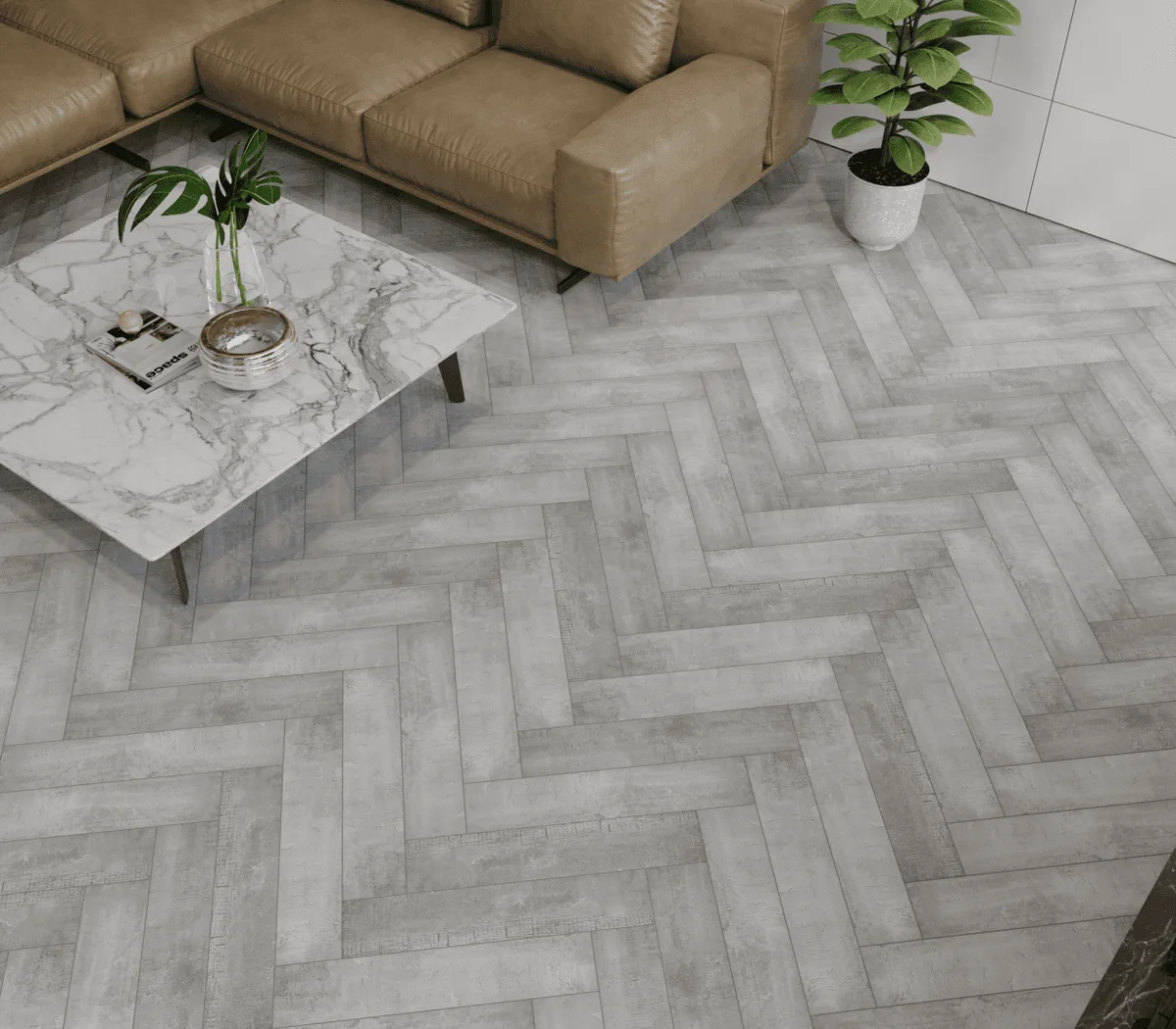 Кварцвиниловый SPC ламинат Alpine Floor Адамант Паркет Корноулл ECO 31-8-R венгерская елка 600×125×5