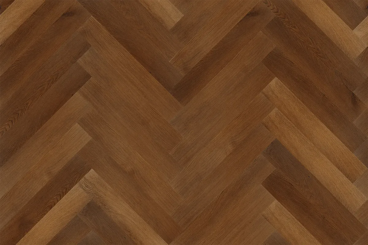 Кварцвиниловая плитка Vinilam клеевая Vinilpol Herringbone Glue Паркет Пикассо 9911 венгерская елка 609,6×152,4×2,5