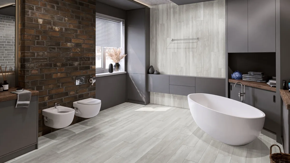Кварцвиниловая плитка Damy Floor клеевая Family LVT Дуб Зимний TCM304-3-LVT 1227×187×2,5