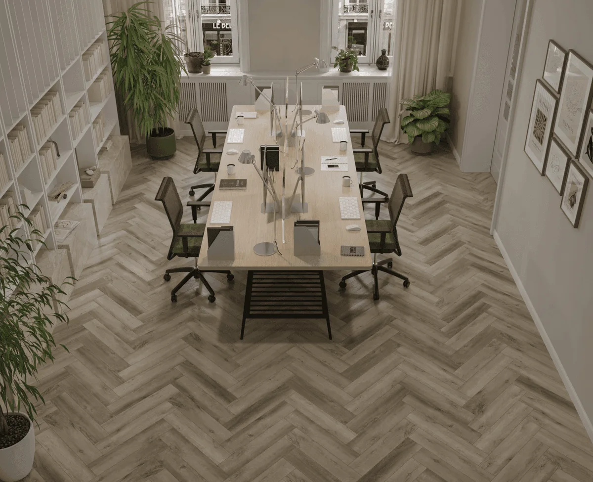 Кварцвиниловый SPC ламинат Norland Parquet Best Home 1066-11 венгерская елка 600×125×4