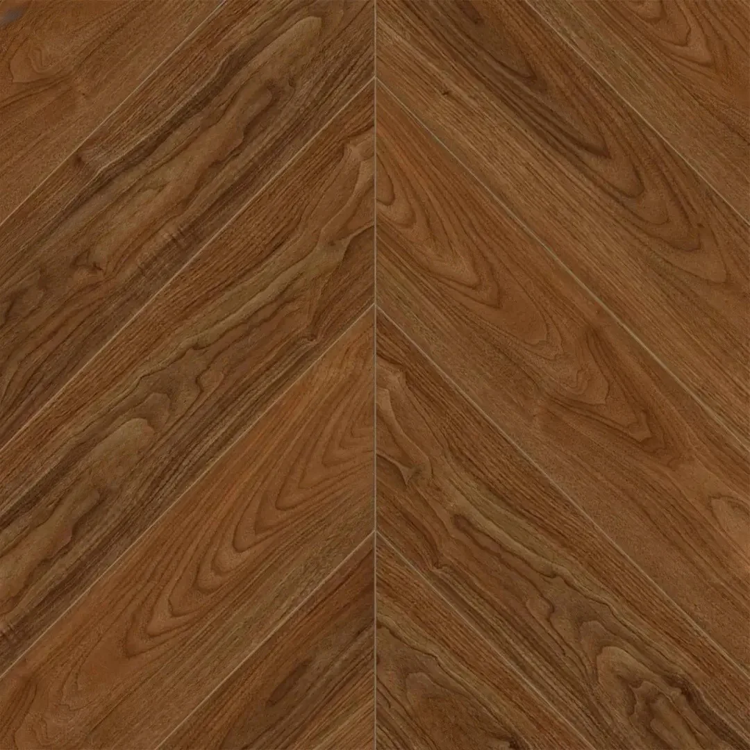 Кварцвиниловый SPC ламинат Alpine Floor Chevron Alpine Орех Нойер ECO 18-22 французская елка 600×127×5