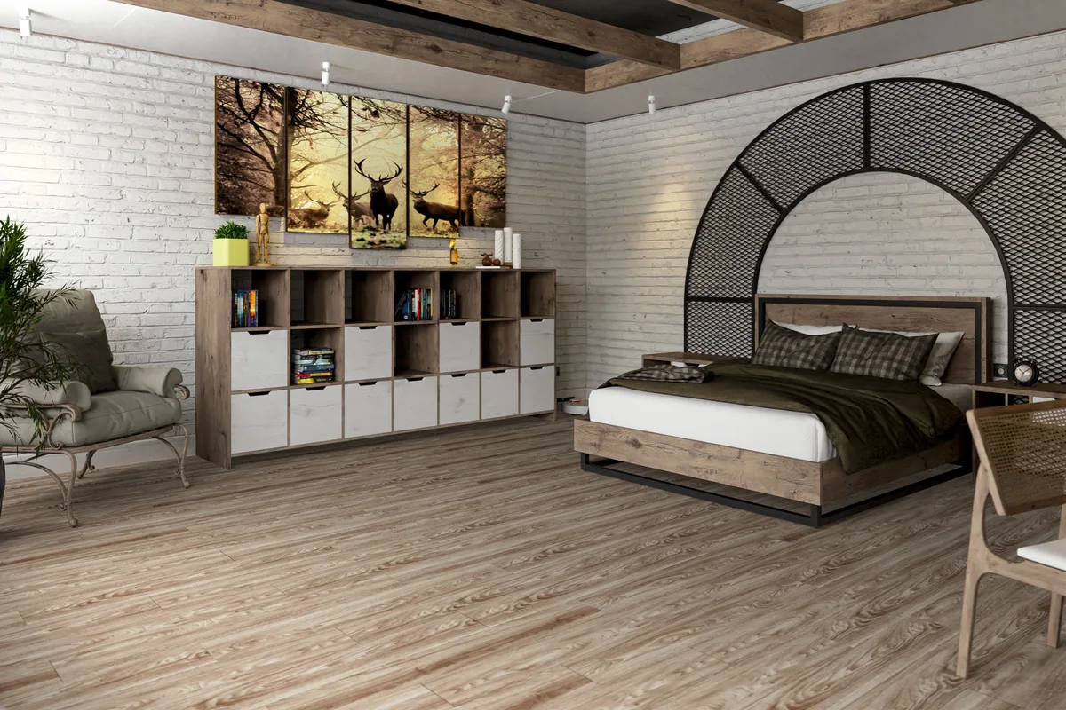 Кварцвиниловый SPC ламинат Damy Floor Family Дуб Селект 001-2 1220×180×4