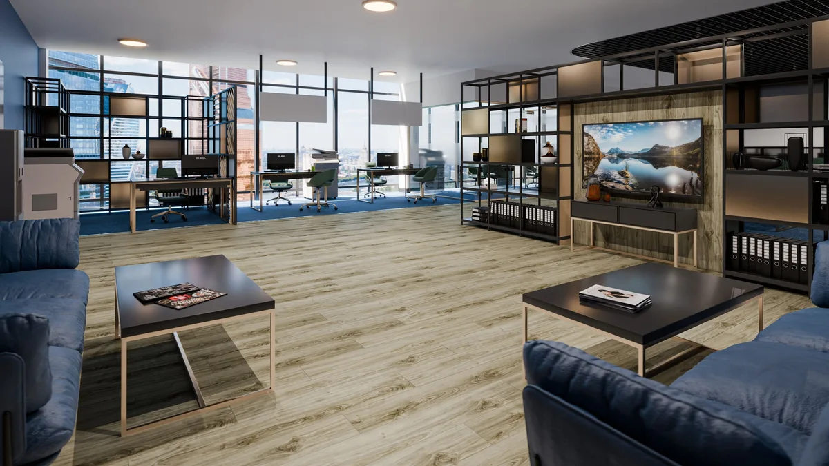Кварцвиниловая плитка Damy Floor клеевая Family LVT Дуб Белый SL3739-3-LVT 1227×187×2,5