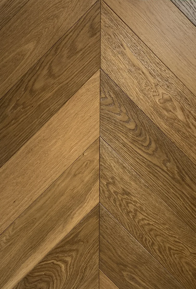 Инженерная доска HM Flooring Дуб Smoked Прайм французская елка 785×125×14