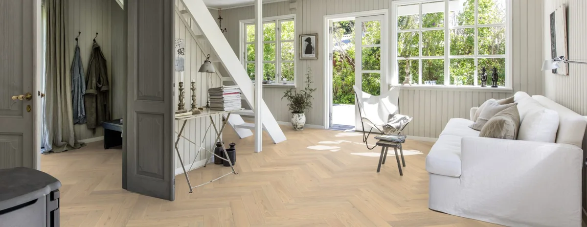 Инженерная доска Kahrs Дуб CD Creme White 111PCDEKFVKE600 Lively венгерская елка 600×120×11