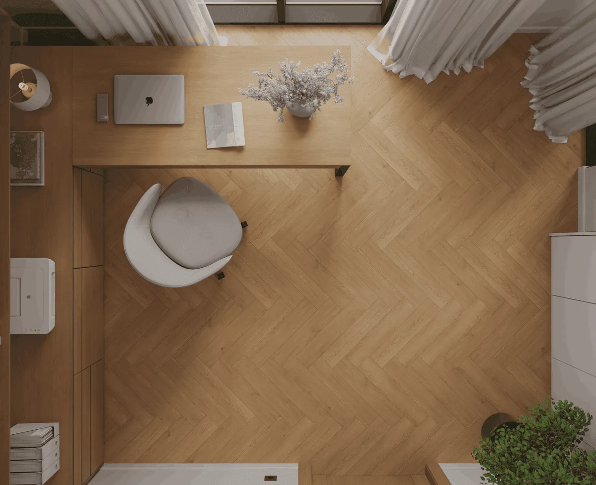 Кварцвиниловый SPC ламинат Alpine Floor Титан Паркет Аполлон ECO 29-2-R венгерская елка 600×125×6