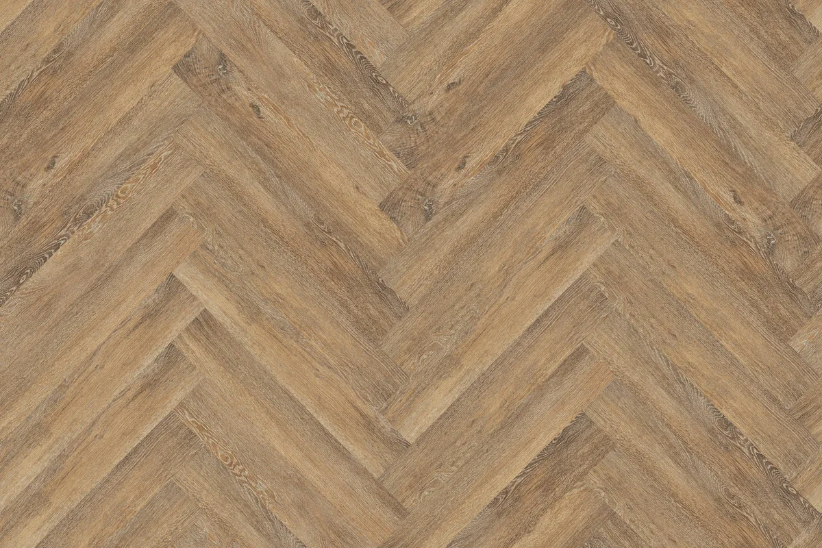 Кварцвиниловый SPC ламинат Vinilam Parquet Herringbone Паркет Тусон IS11377 венгерская елка 720×120×6,5