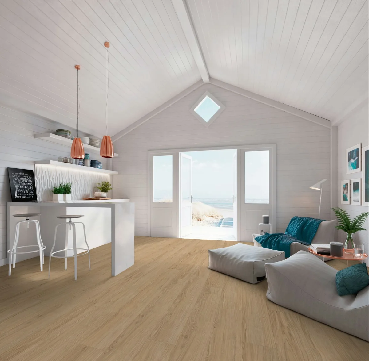 Ламинат My Floor Cottage Дуб Опал Натуральный MV8114 1380×193×8