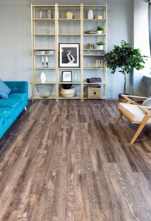 Кварцвиниловая плитка Alpine Floor клеевая Easy Line Дуб Миндаль ECO 3-7 1219,2×184,15×3