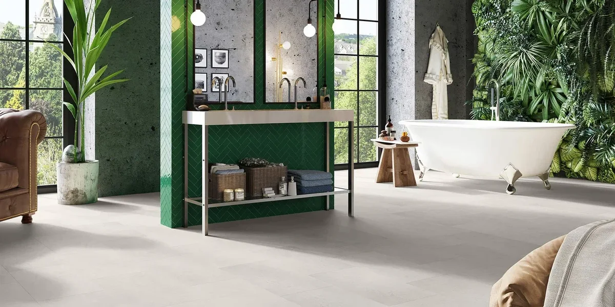 Кварцвиниловая плитка Invictus клеевая Maximus Tile Groovy Granite Alabaster 610×305×2,5
