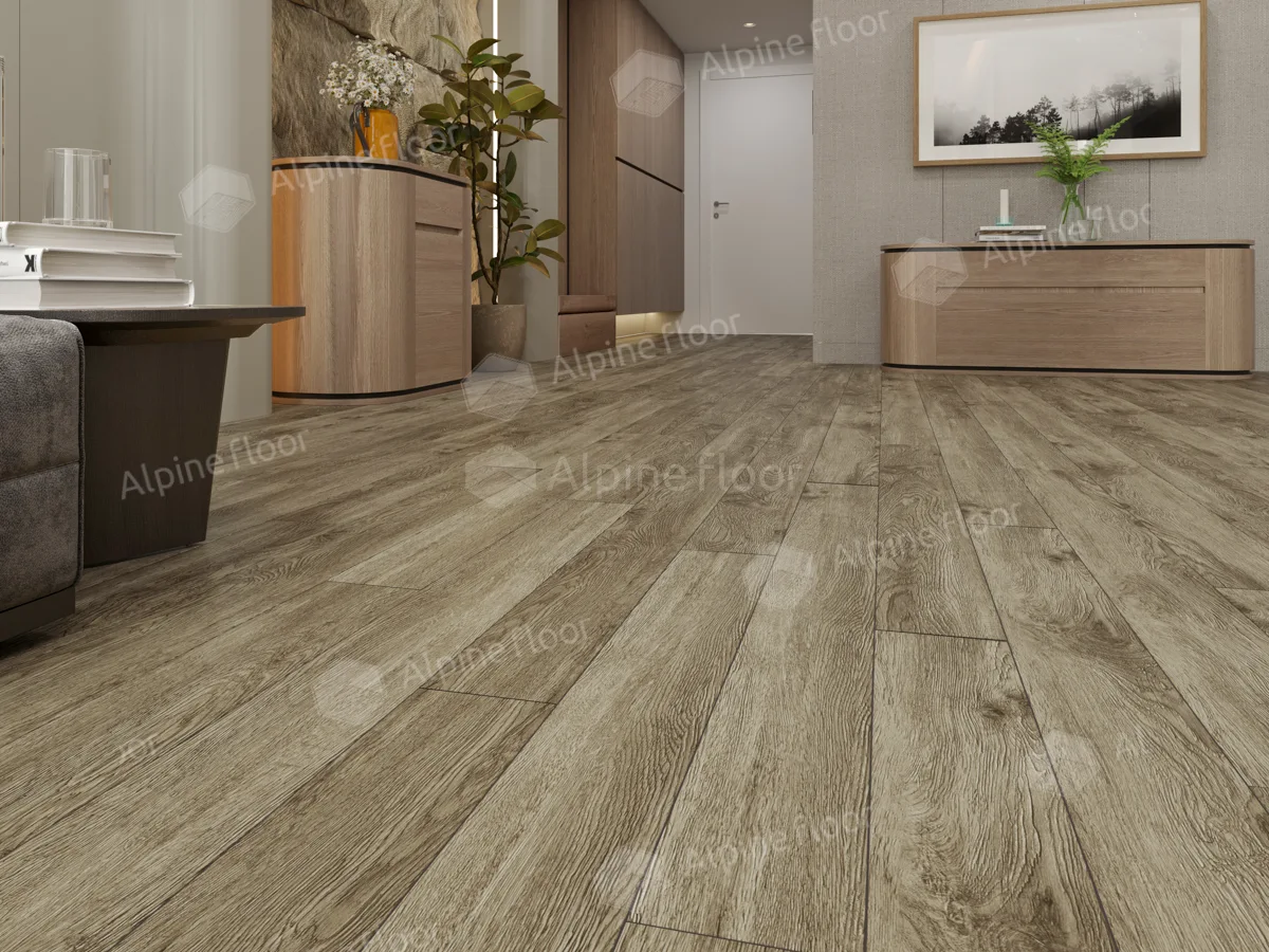 Кварцвиниловый SPC ламинат Alpine Floor Grand Sequoia Village Венге Грей ECO 11-807 1220×125×4