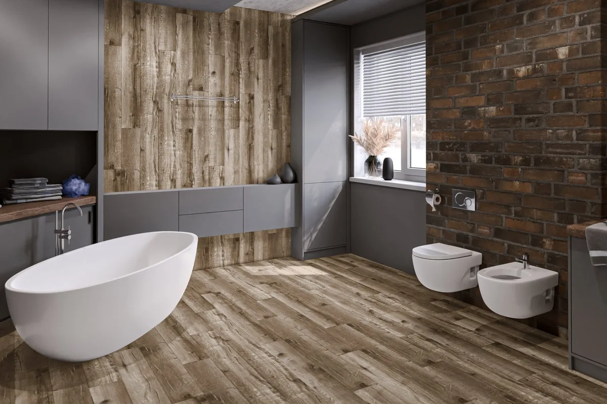 Кварцвиниловая плитка Damy Floor клеевая Family LVT Дуб Изысканный JC8271-7-LVT 1227×187×2,5