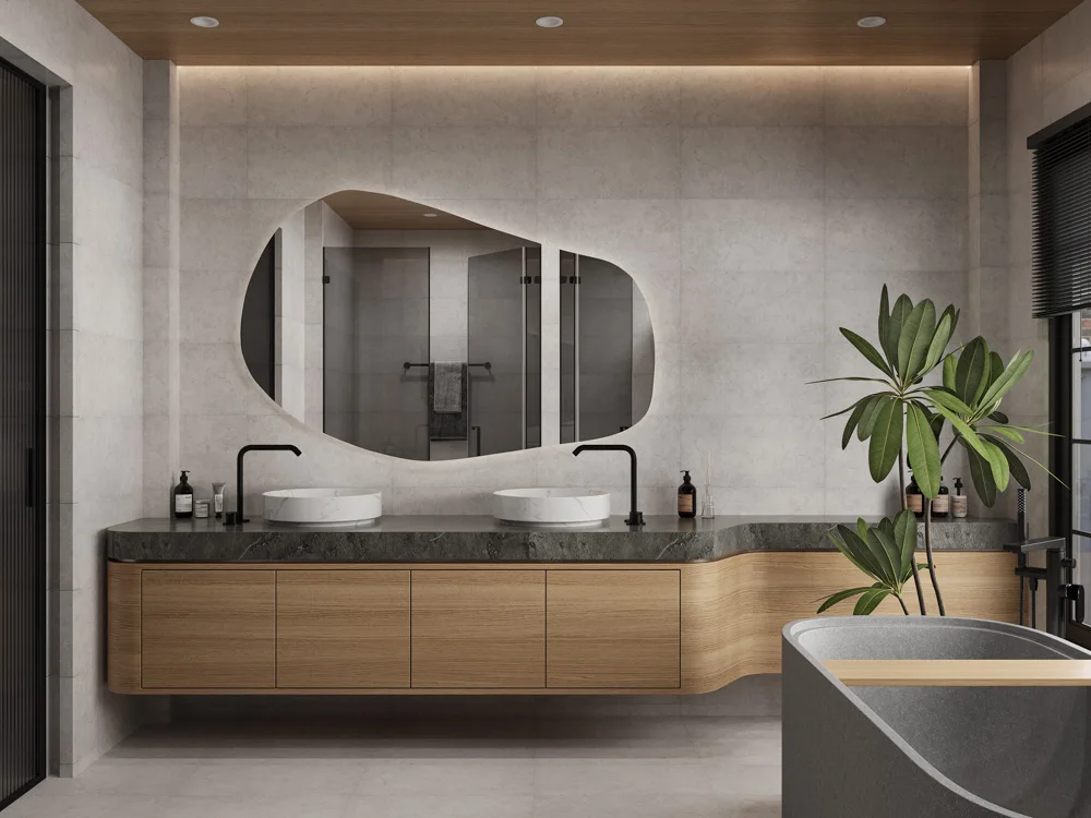 Кварцвиниловый SPC ламинат Cronafloor Stone Гохара XJ87026-17B 600×300×4