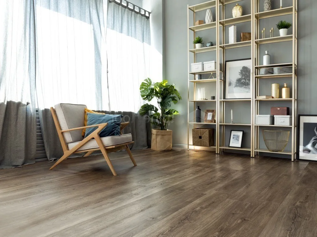 Кварцвиниловый SPC ламинат Alpine Floor Sequoia Темная ECO 6-12 1220×183×4