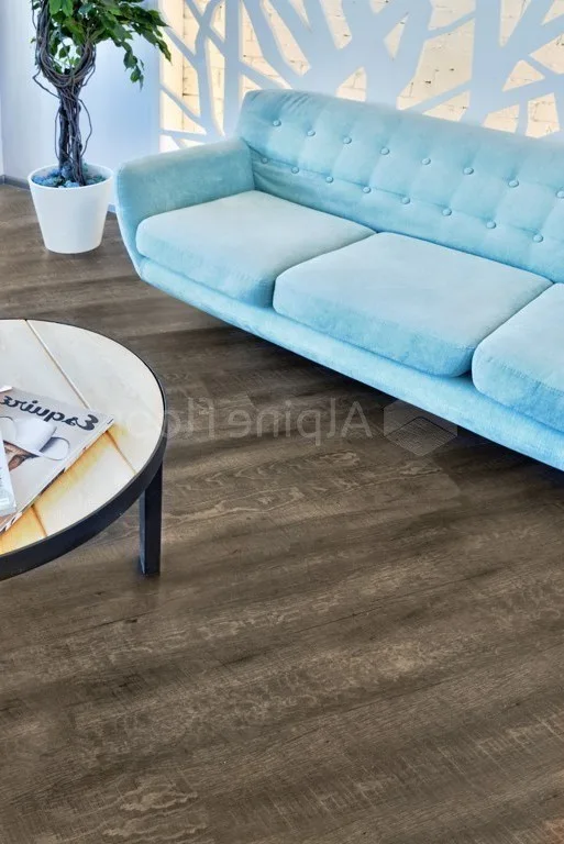 Кварцвиниловая плитка Alpine Floor клеевая Easy Line Дуб Рустикальный ECO 3-8 1219,2×184,15×3