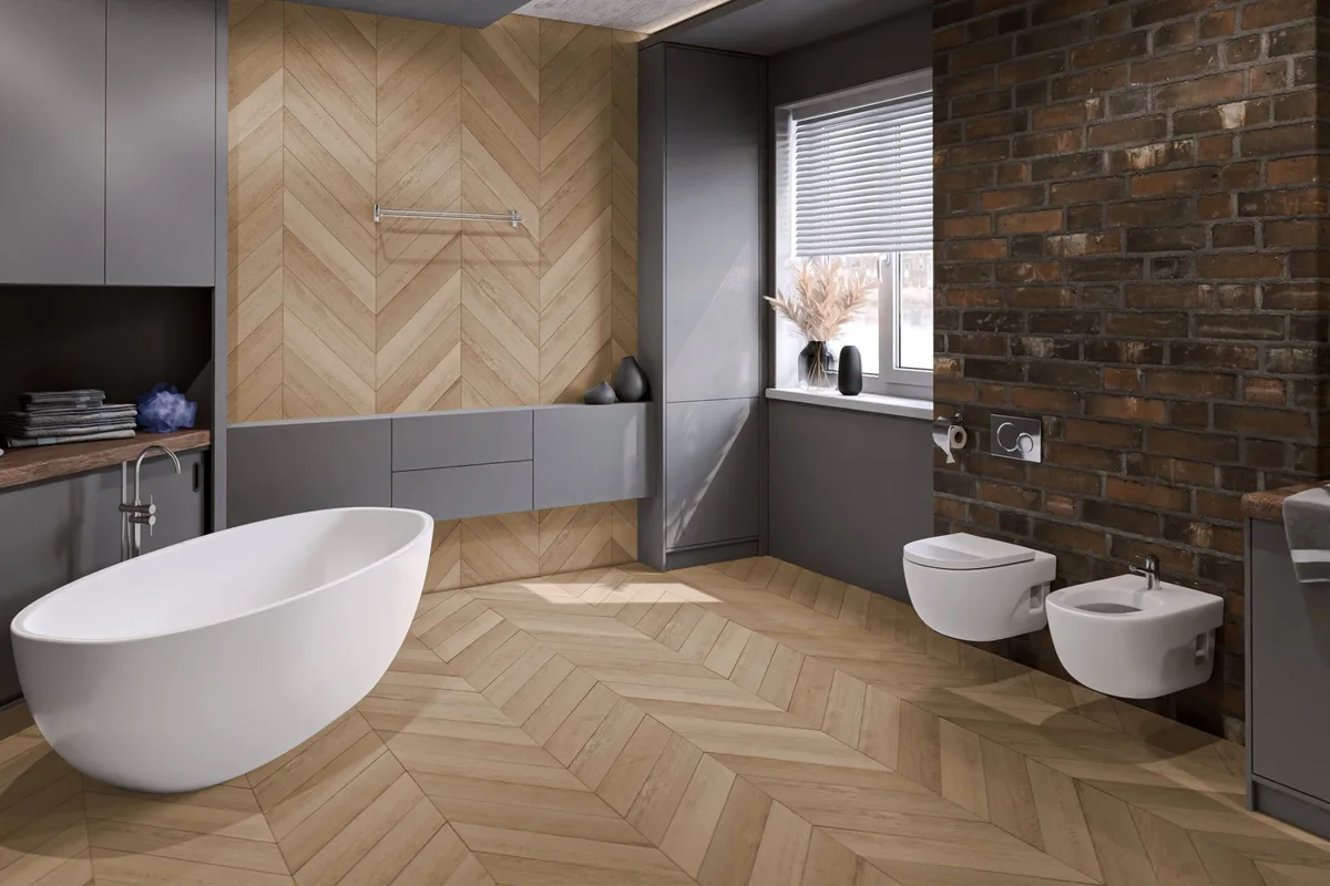 Кварцвиниловый SPC ламинат Damy Floor Chevron Сен-Клу DF10-Ch французская елка 600×127×5,2