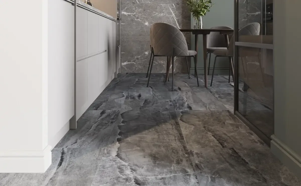 Кварцвиниловая плитка Vinilam клеевая Ceramo Stone Glue Колумбийский Камень 91906 950×475×2,5