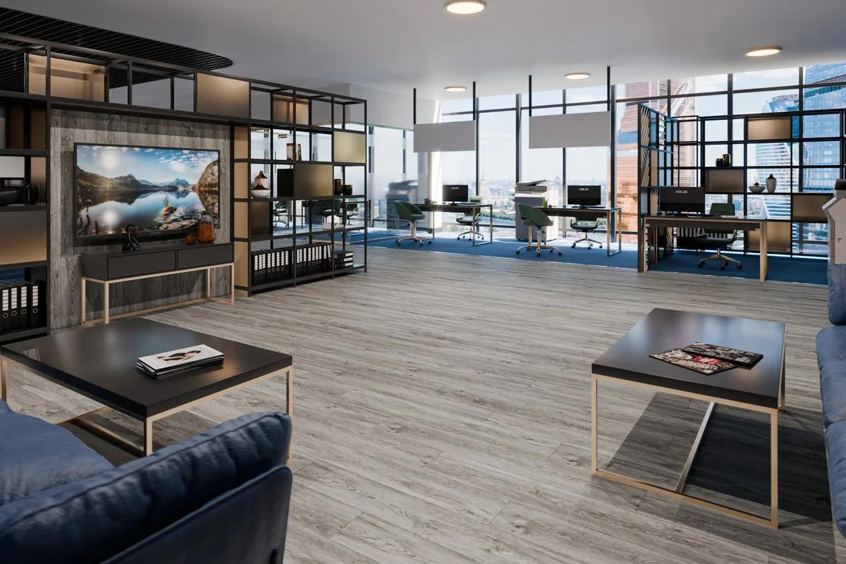 Кварцвиниловая плитка Damy Floor клеевая Family LVT Дуб Английский SL3683-6-LVT 1227×187×2,5