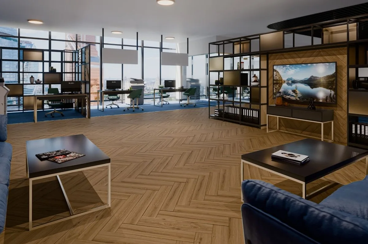Кварцвиниловая плитка Damy Floor клеевая London LVT Лидс 5246-10-LVT венгерская елка 590×118×2,5
