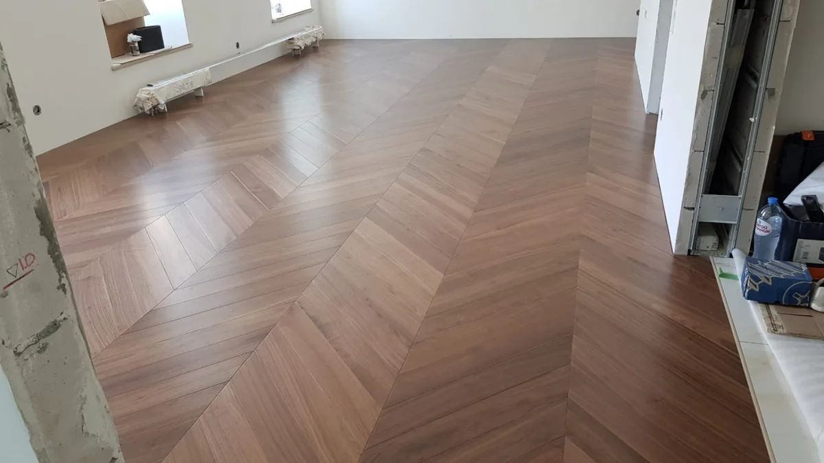 Инженерная доска HM Flooring Орех американский селект французская елка 575×125×14