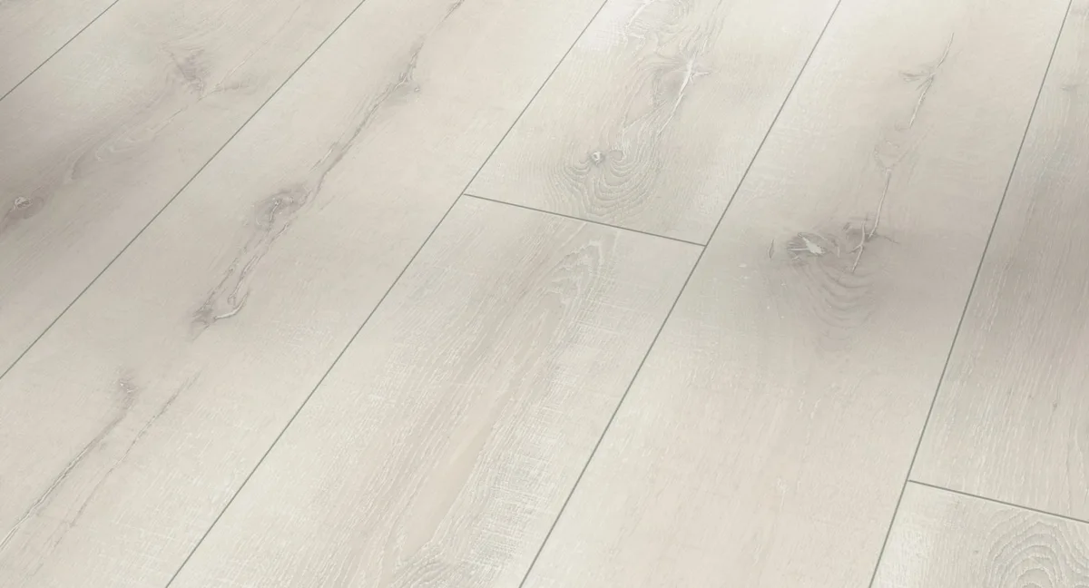 Ламинат Parador Classic 1050V Дуб Винтажный белый 1601443 1285×194×8