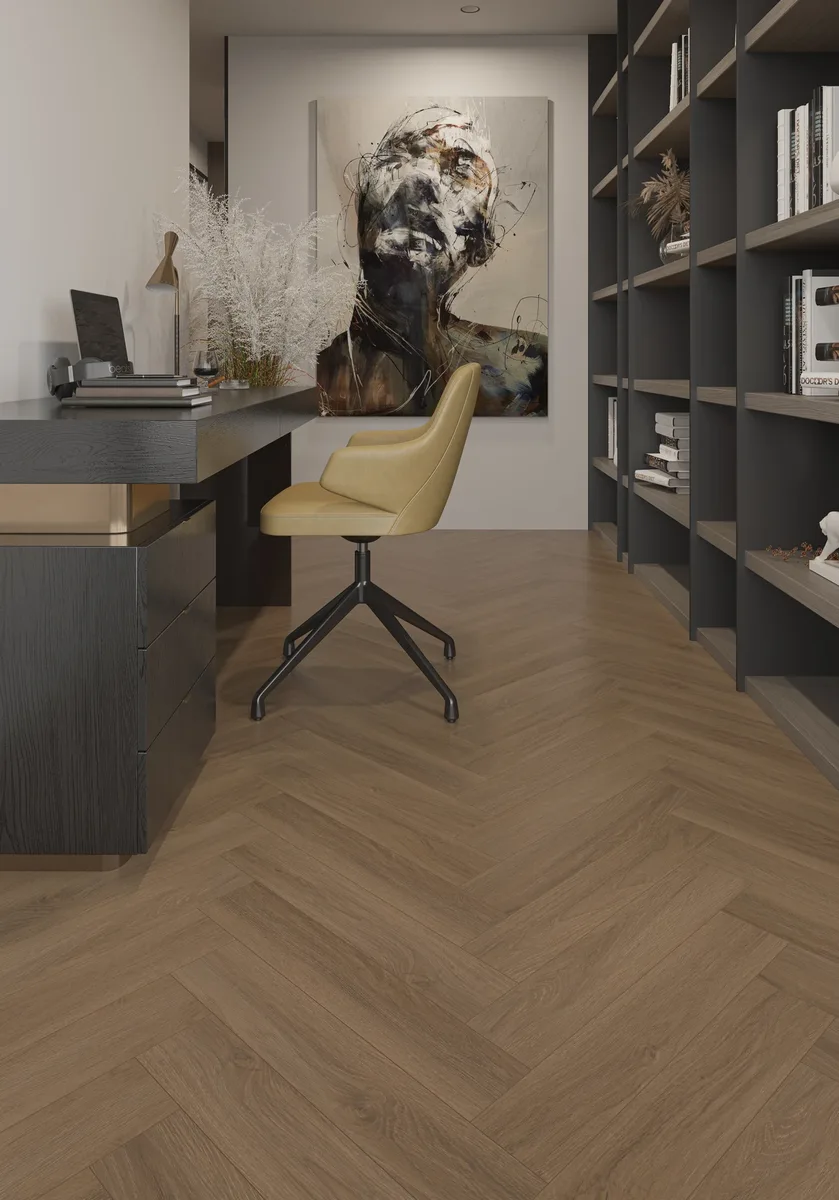 Ламинат My Step Herringbone 8 Тренд MS7008 венгерская елка 600×100×8
