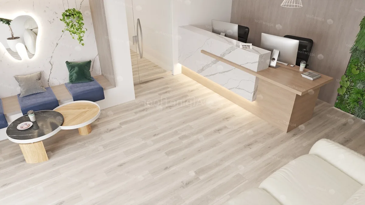 Кварцвиниловая плитка Alpine Floor клеевая Ultra Дуб Полярный ECO 5-19 1219,2×184,15×2