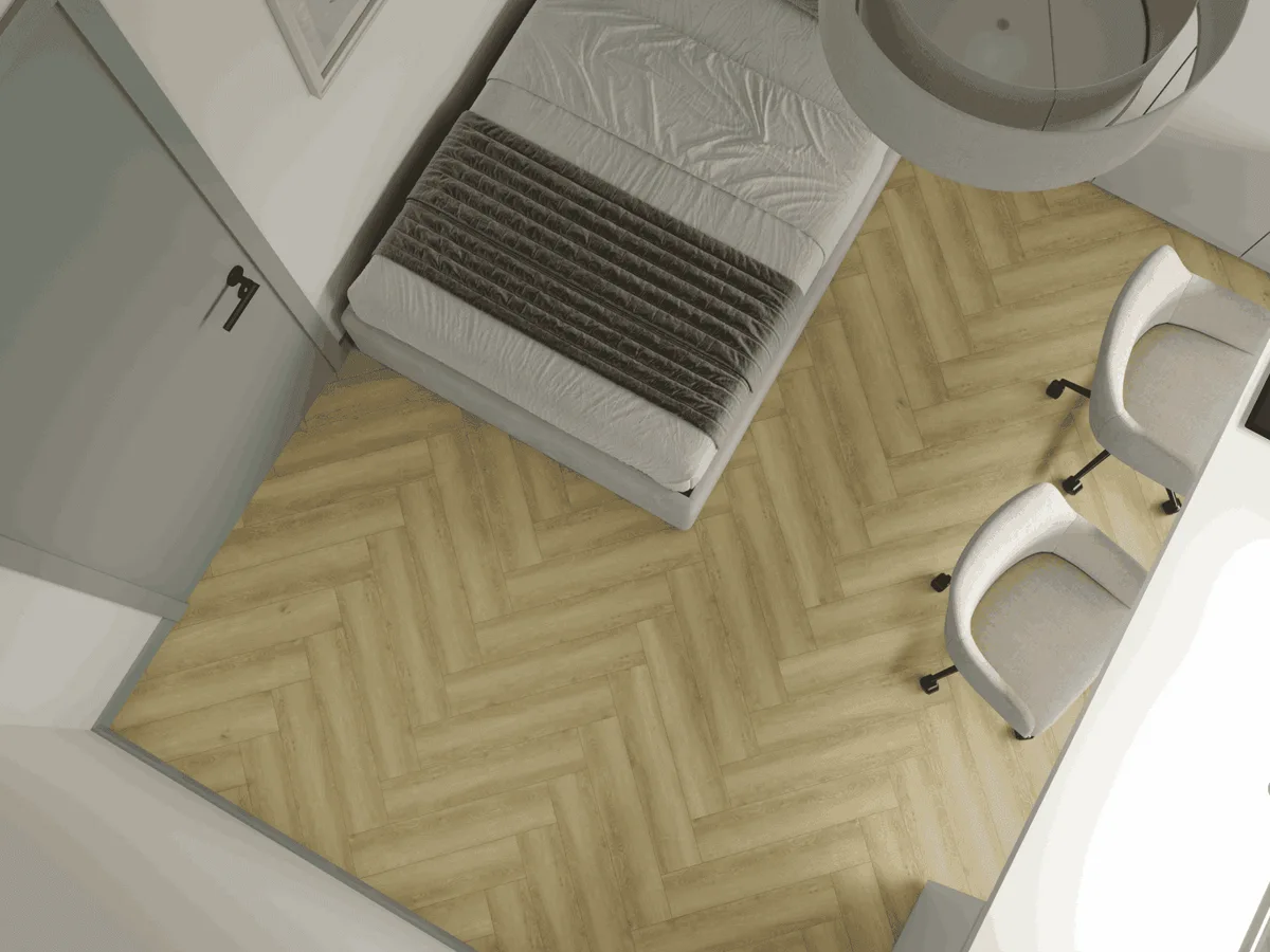 Кварцвиниловый SPC ламинат Alpine Floor Титан Паркет Арго ECO 29-7-R венгерская елка 600×125×6