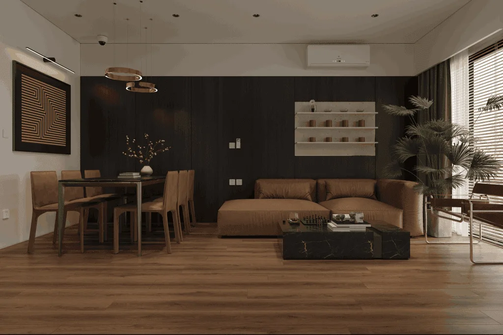 Кварцвиниловый SPC ламинат Alpine Floor Premium XL Дуб Табачный ECO 7-34 1524×180×8