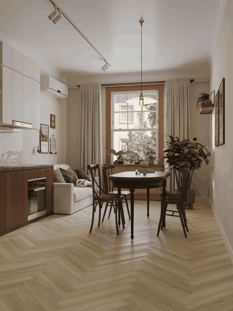 Ламинат Norland Herringbone Elegant 10 Дуб Иония LF306-33 венгерская елка 600×100×10