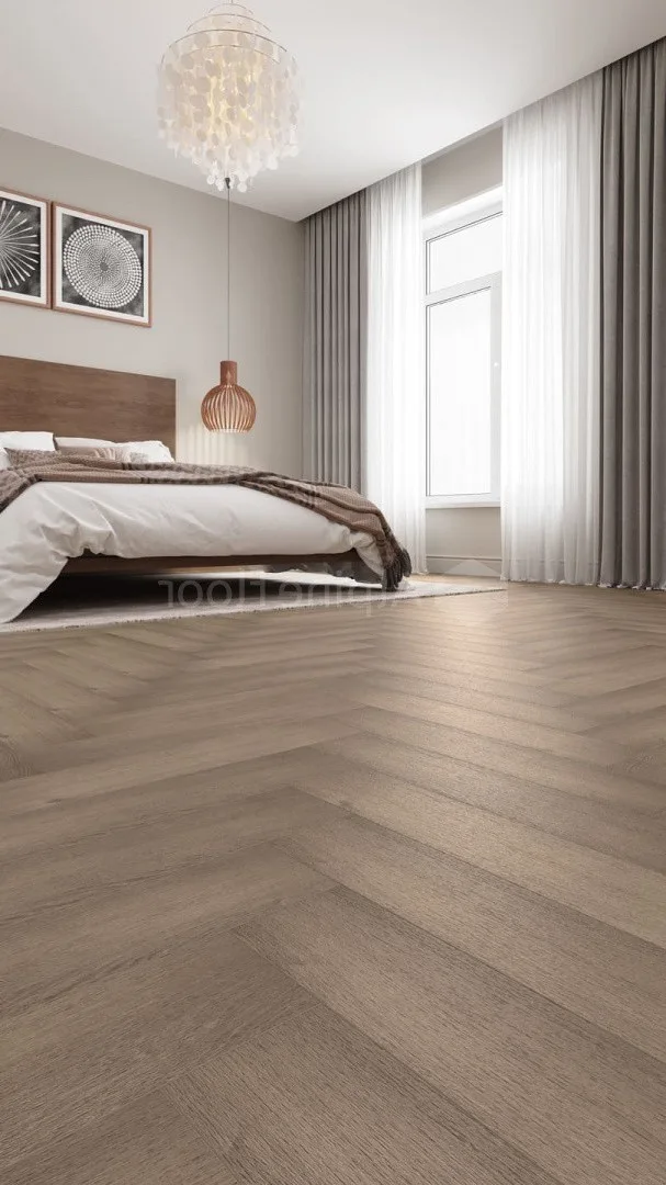 Кварцвиниловый SPC ламинат Alpine Floor Parquet Light Дуб Насыщенный ECO 13-7 венгерская елка 600×125×4