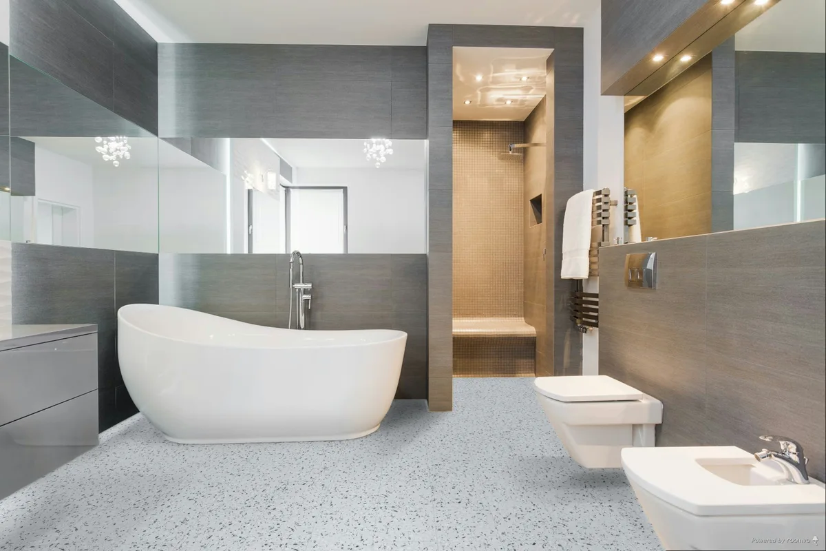Кварцвиниловая плитка Fargo клеевая Stone LVT Терраццо Гранж 101-2 606×303×2,5