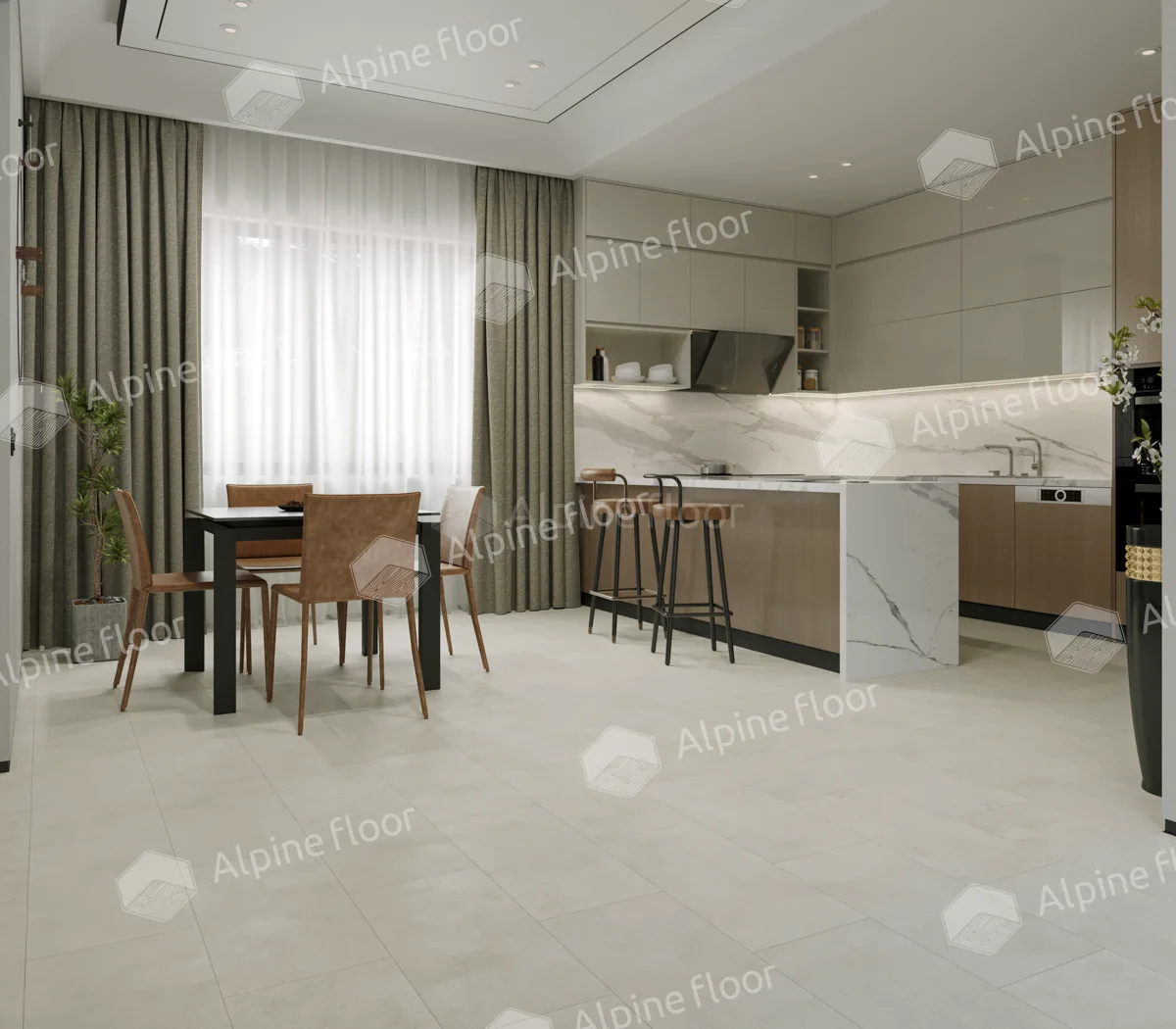Кварцвиниловый SPC ламинат Alpine Floor ProNature Milford 63138 638×310×4