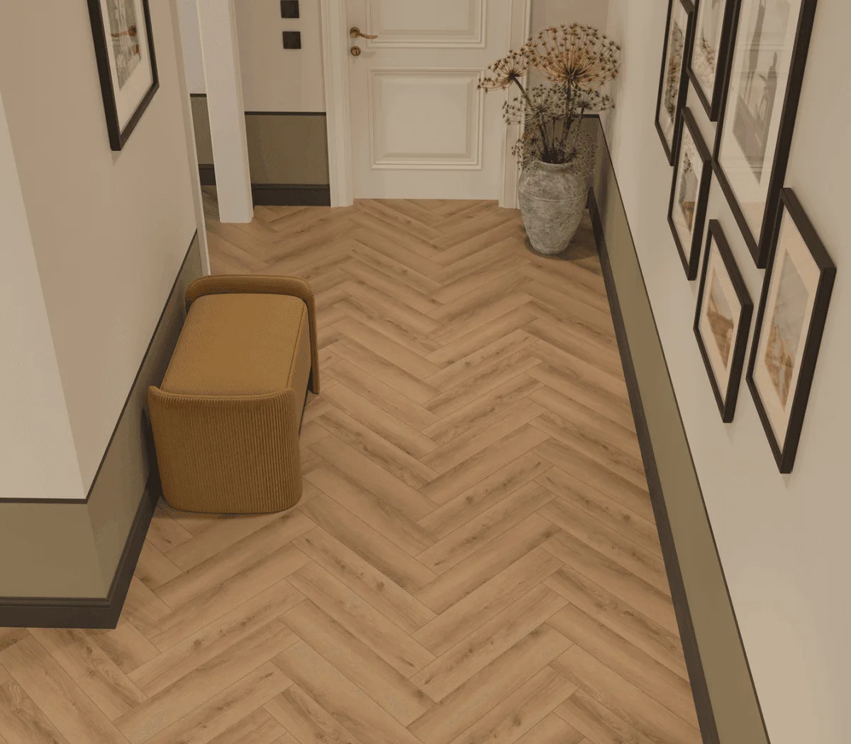 Кварцвиниловый SPC ламинат Norland Parquet S Valday 1055-2 венгерская елка 600×125×4