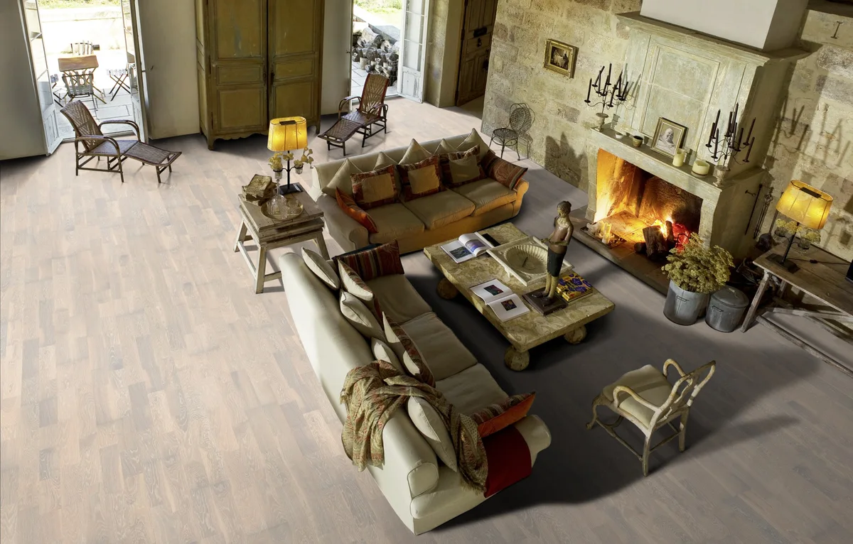 Паркетная доска Kahrs Гармония Дуб Сливки Cream 152N7BEK0WKW240 Variation 2423×200×15